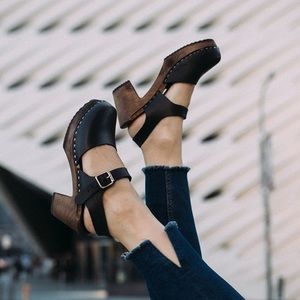 Lotta From Stockholm Highwood Black Clogs